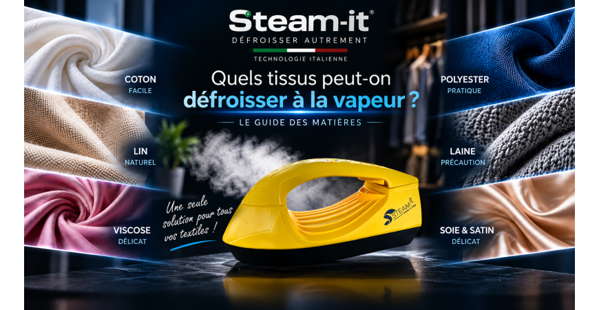 Peut-on défroisser tous les tissus à la vapeur ? Le guide des matières