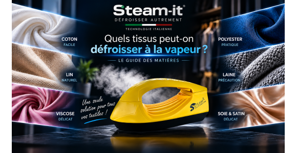 Peut-on défroisser tous les tissus à la vapeur ? Le guide des matières